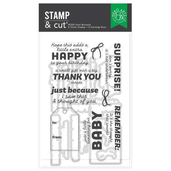 Just Because Stamp + Die Set | Best Gift Ever Collection