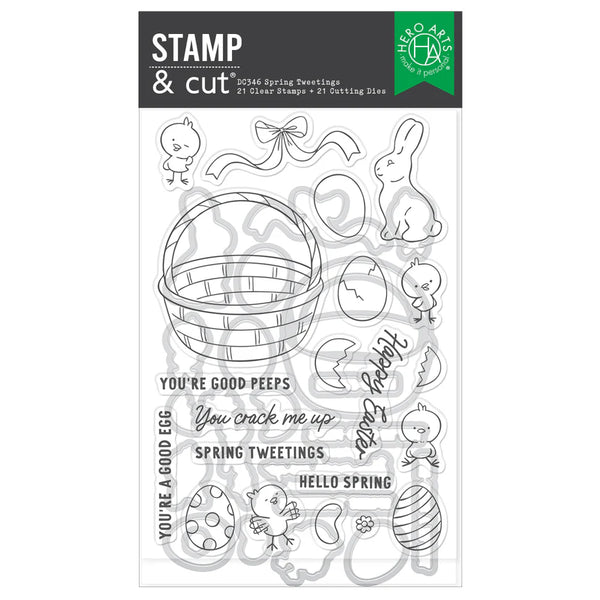 Spring Tweetings Stamp & Cut Set