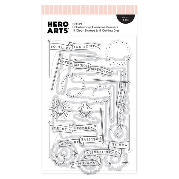 Unbelievably Awesome Banners Stamp & Cut Set