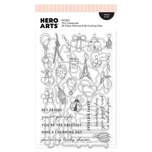 Tiny Treasures Stamp + Cut Die Set