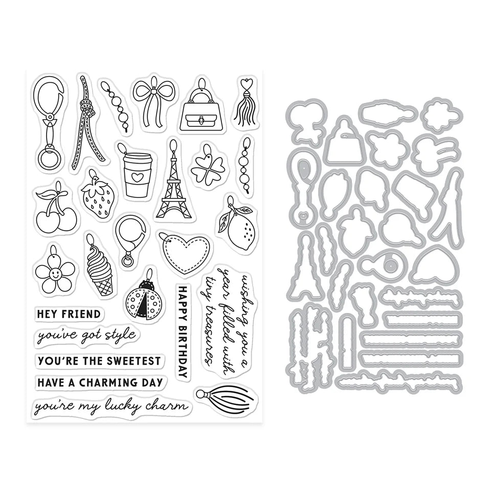 Tiny Treasures Stamp + Cut Die Set