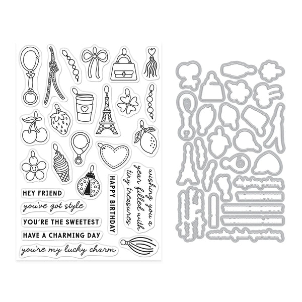 Tiny Treasures Stamp + Cut Die Set