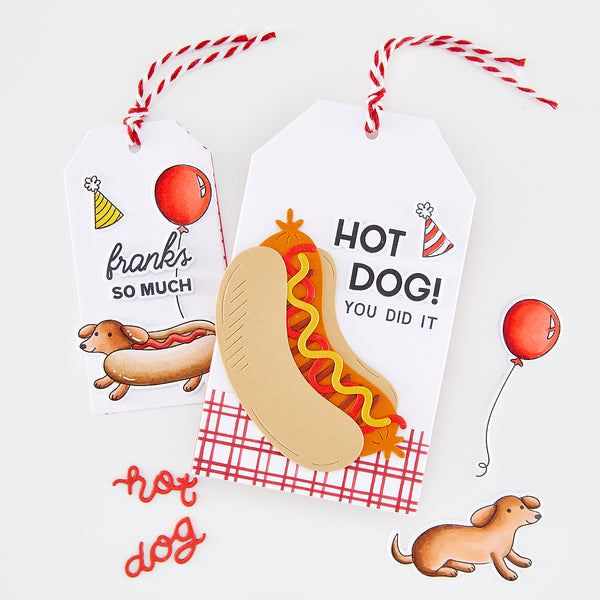 Hot Dog Stamp + Cut Set