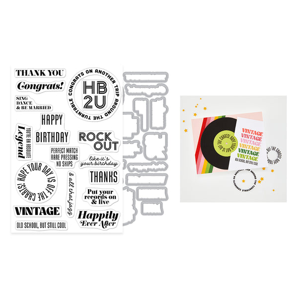 Vintage Vinyl Stamp + Cut {coming soon!}