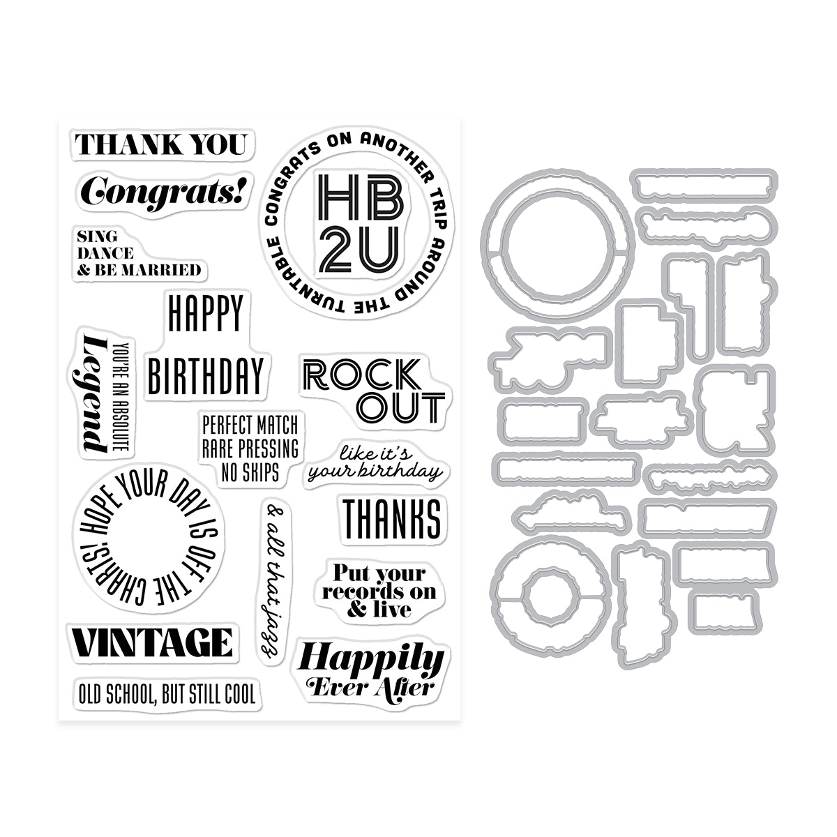 Vintage Vinyl Stamp + Cut {coming soon!}