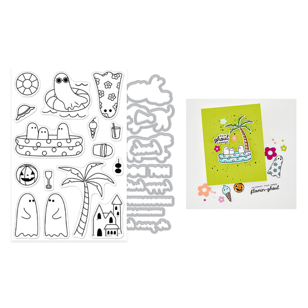 Beach Boos Stamp + Cut {coming soon!}