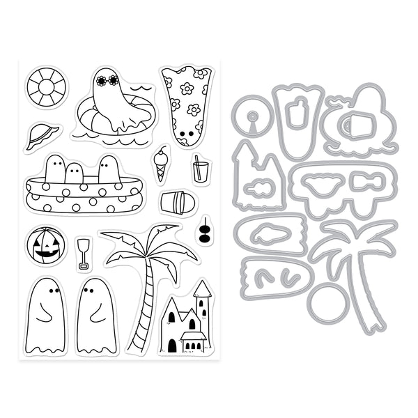 Beach Boos Stamp + Cut {coming soon!}