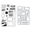 Candy Wrappers Stamp & Cut by Carly Tee — product contents