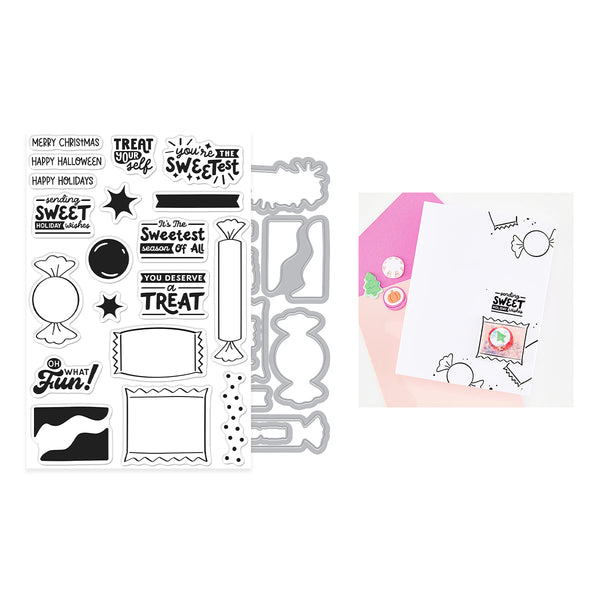 Candy Wrappers Stamp & Cut by Carly Tee — product details