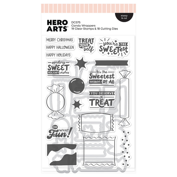 Candy Wrappers Stamp & Cut by Carly Tee — packaging