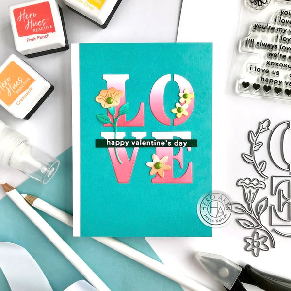 Loving Sentiment Strips Clear Stamp Set