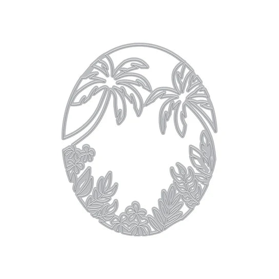 Tropical Foliage A2 Window Coverplate Die