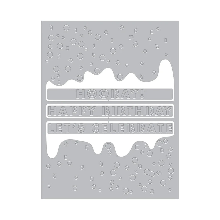 Crafter's Home Exclusive Birthday Bundle | Press Plate + Cover Plate + Stamp + Die Set