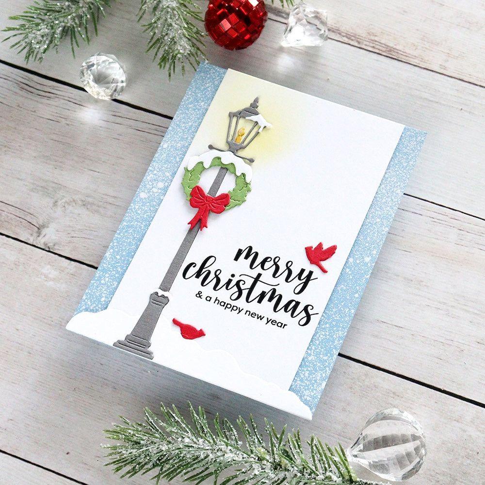 Snowy Street Lamp Fancy Dies