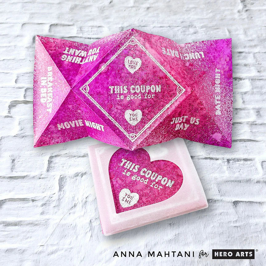 Folded Love Note Dies + Sentiments Stamps | Love Notes Bundle