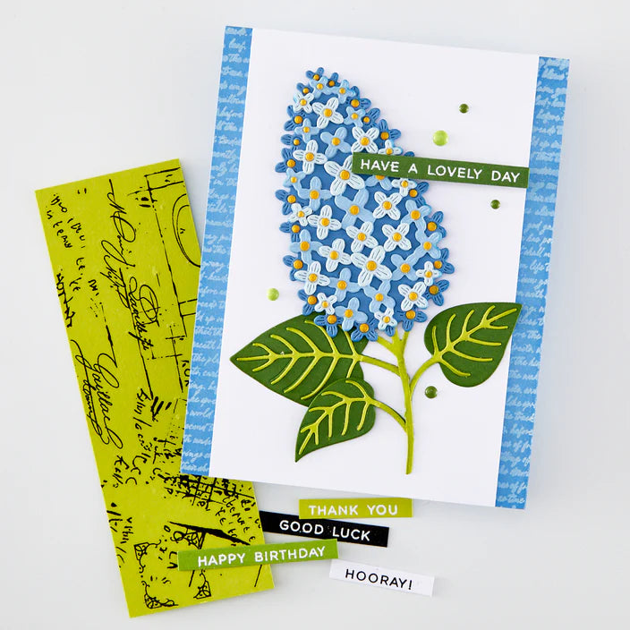 Birdsong Script Cling Stamp