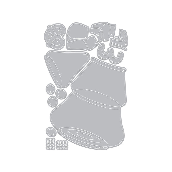 Christmas Tree Candy Jar Die Set by Carly Tee — product contents