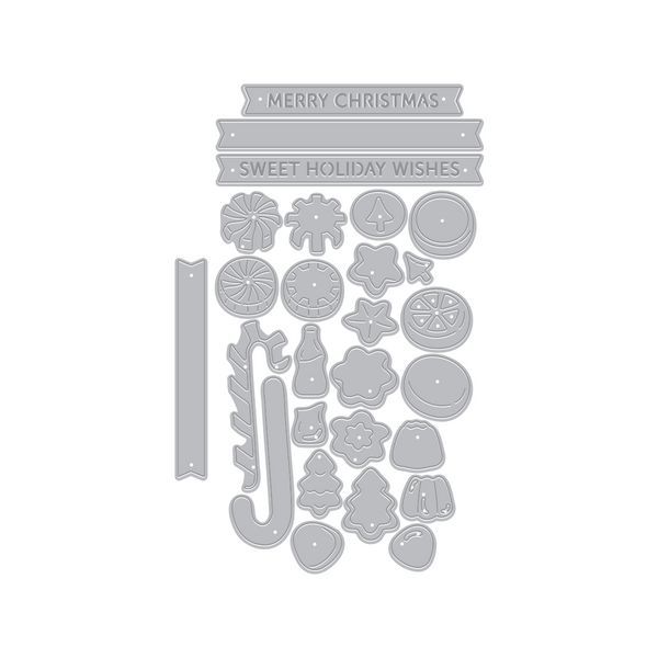 Candy Kebob Christmas Add-On Die Set by Carly Tee — product contents
