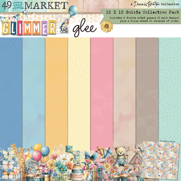 Glimmer and Glee 12x12 Solids Pack
