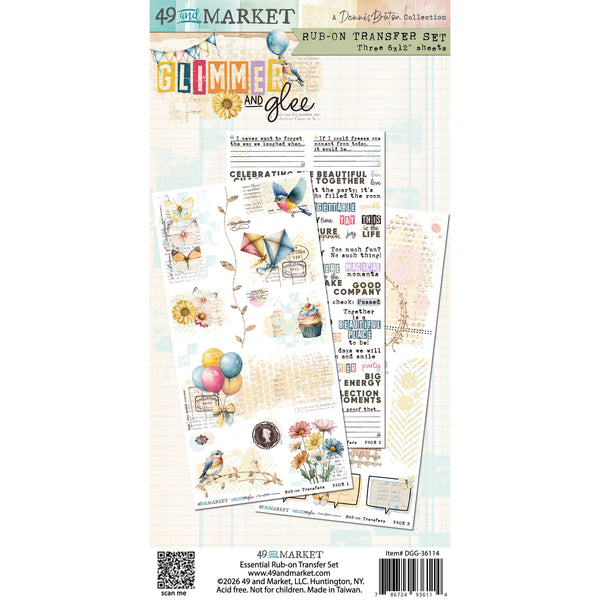 Glimmer and Glee Blendable Rub-on Transfers