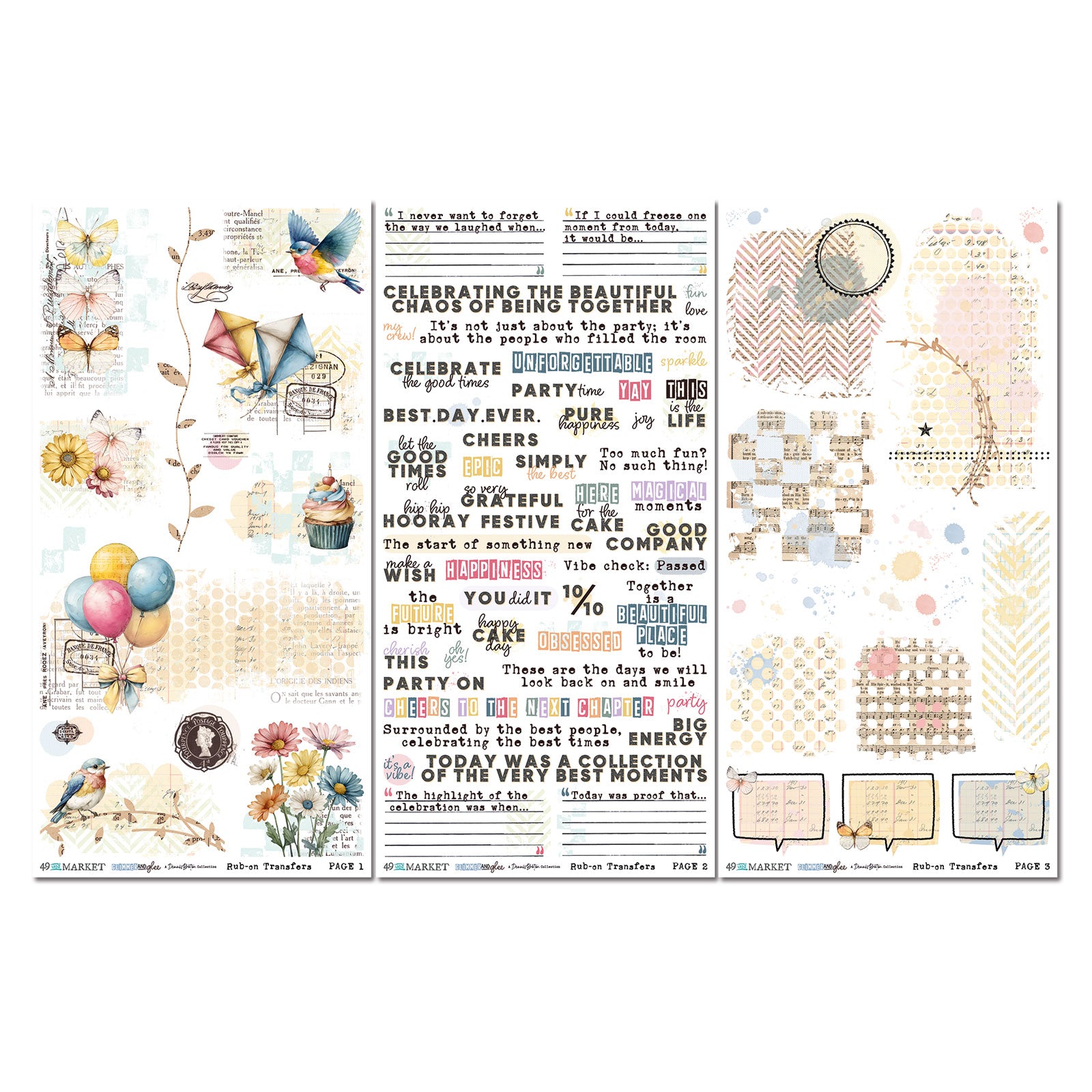 Glimmer and Glee Blendable Rub-on Transfers