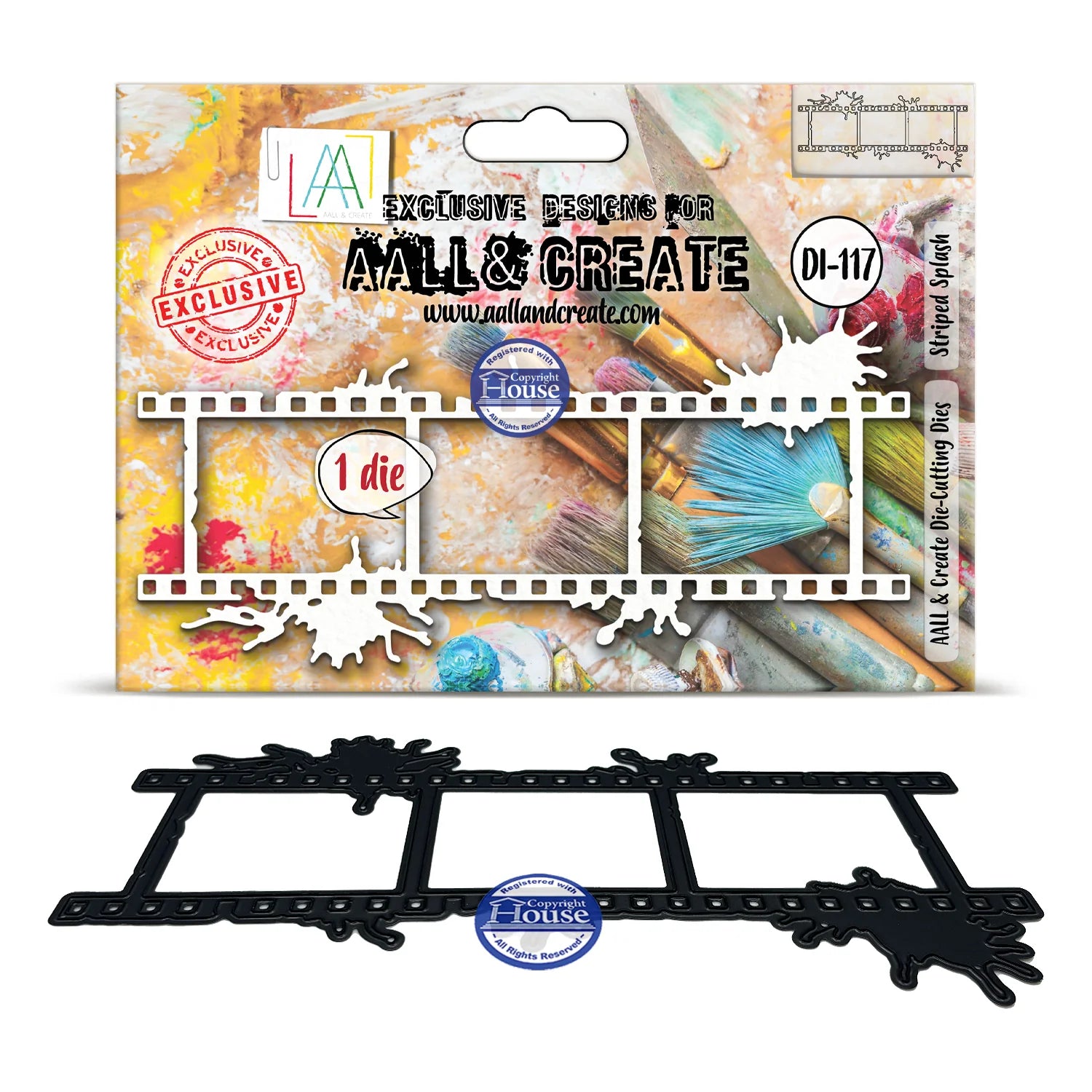 Striped Splash Photo Frame Die Set No. 117