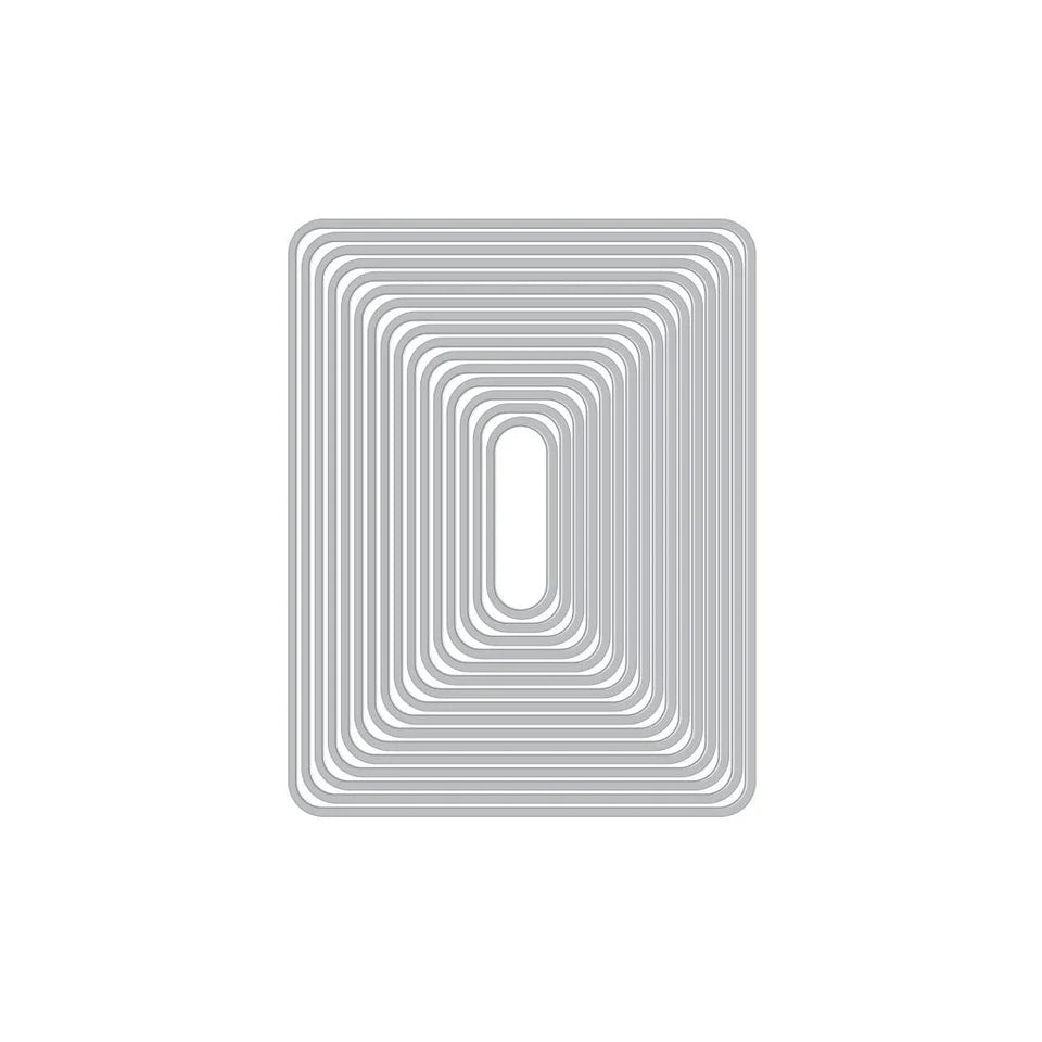 Rounded Rectangle Infinity Nesting Dies