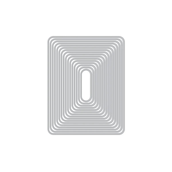 Rounded Rectangle Infinity Nesting Dies