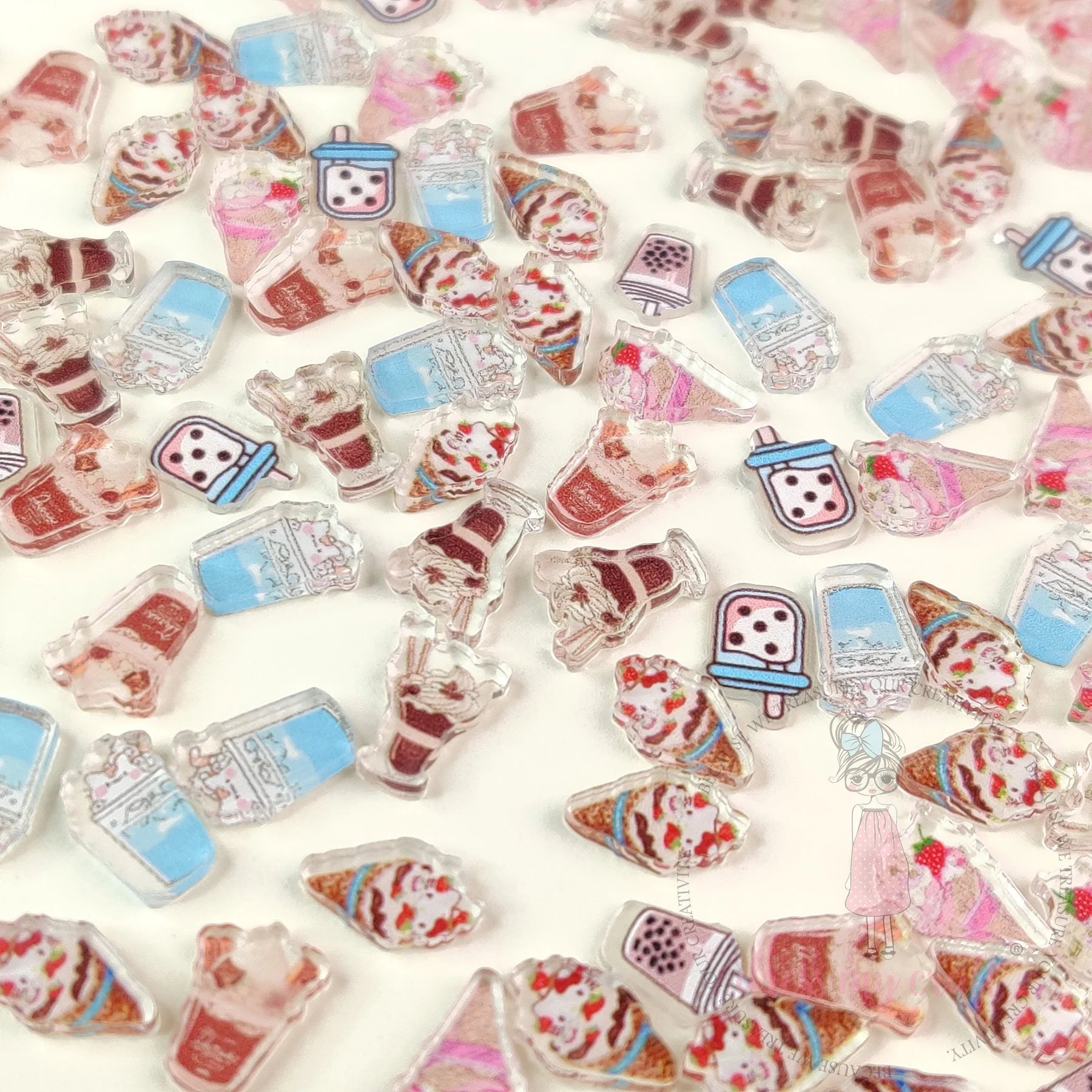 Cute Ice Cream Charms Mix