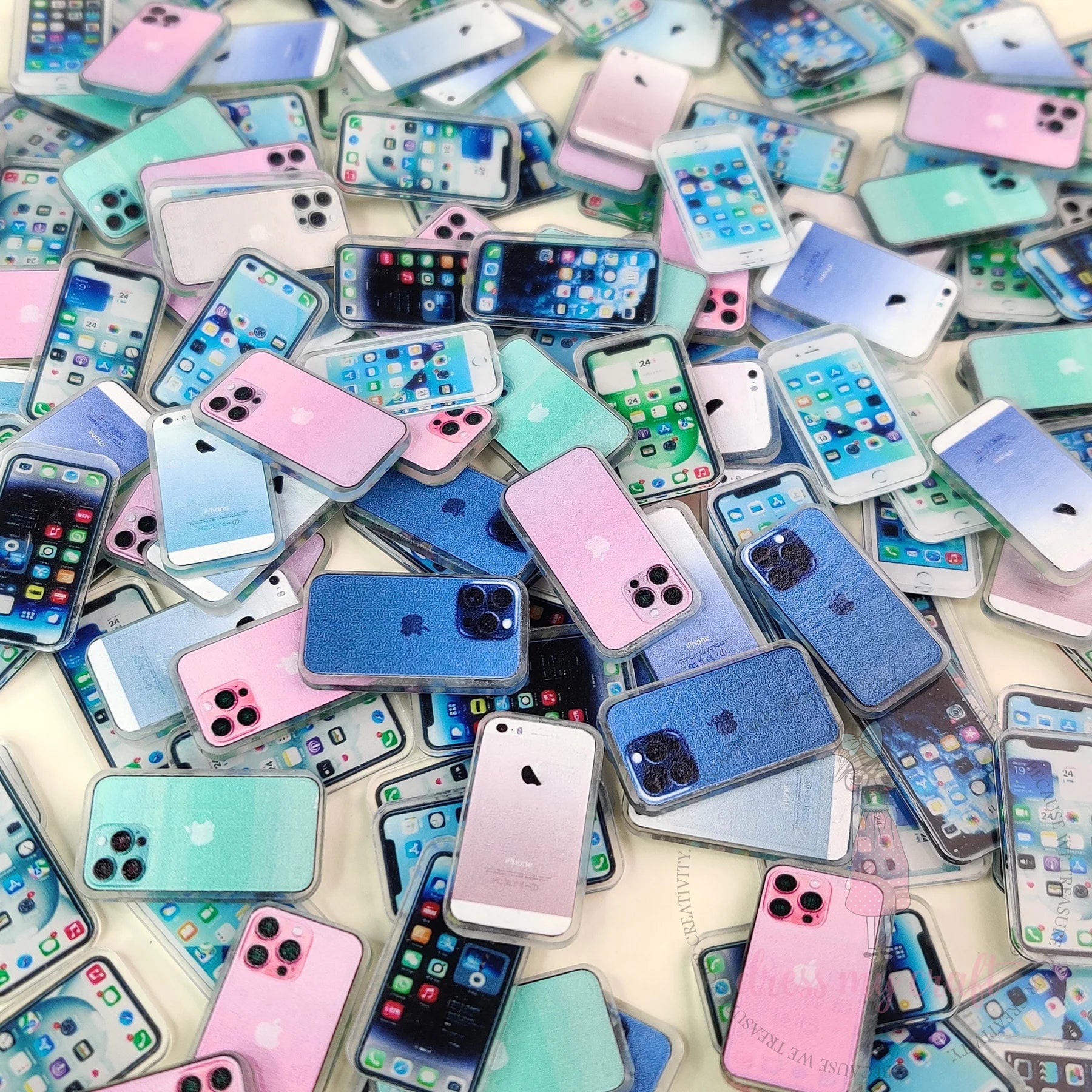 Mini Smartphone Acrylic Charms