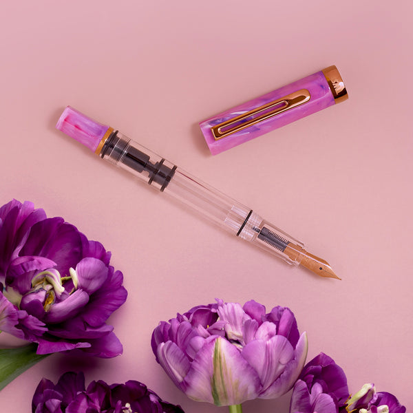 {coming soon!} Fluorite Purple w/ Bronze Eco Fountain Pen