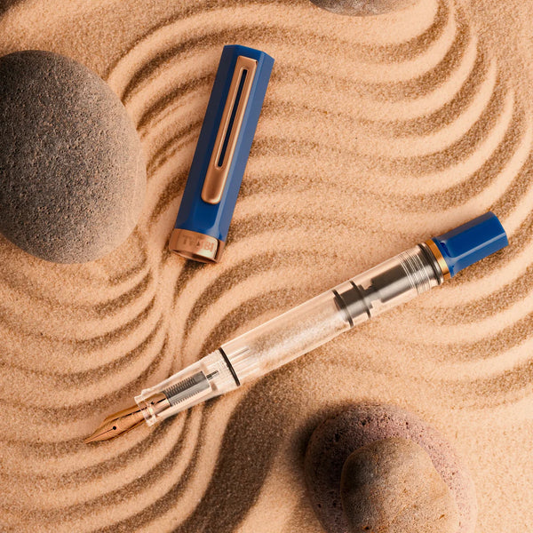 {back soon!} Indigo Blue Eco Fountain Pen w/ Bronze Nib