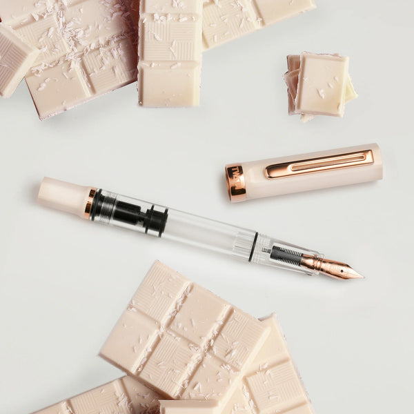 Creme & Rose Gold Eco Fountain Pen