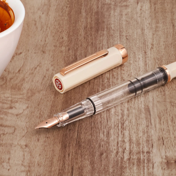Creme & Rose Gold Eco Fountain Pen