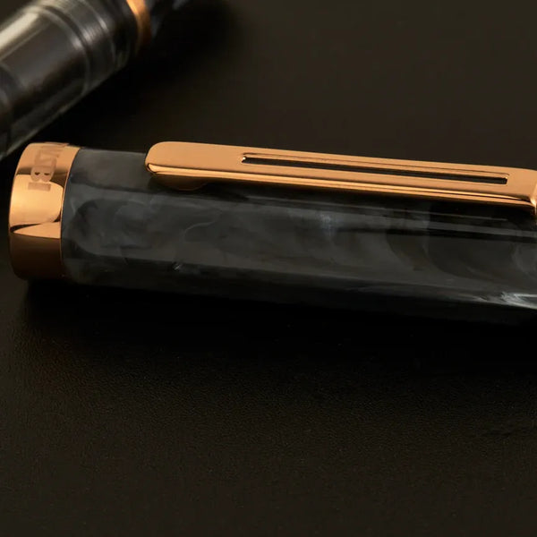 Black Marble & Bronze Eco Fountain Pen