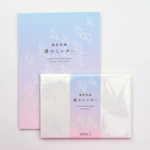 Watermark Birds A5 Letter Pad + Envelopes