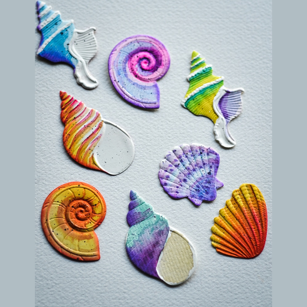 Dazzling Seashells 3D Embossing Folder + Die Set
