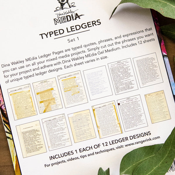 Typed Ledger Sheets | Dina Wakley