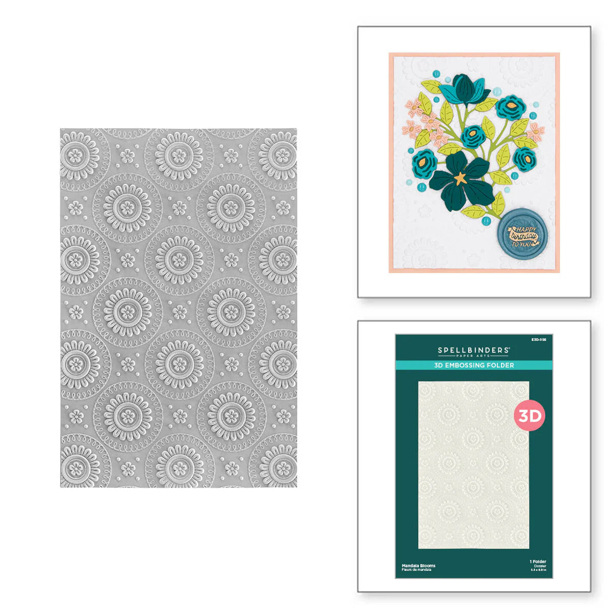 Mandala 3D A5 Embossing Folder