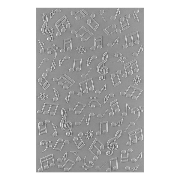 Musical Notes 3D Embossing Folder | Bibi Cameron