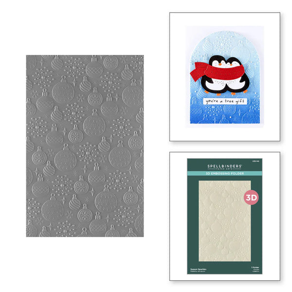 {coming soon!} Season Sparkles 3D Embossing Folder | Merry Mischief