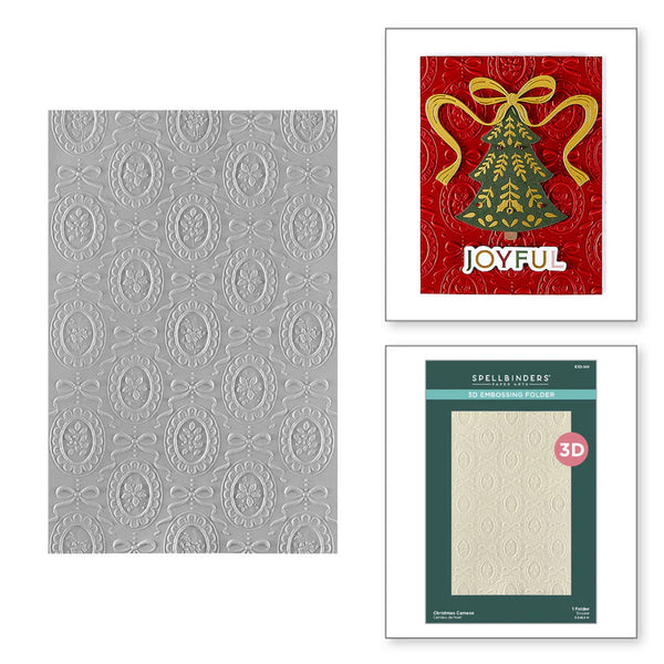 Christmas Cameos 3D Embossing Folder | Merry Moments Collection