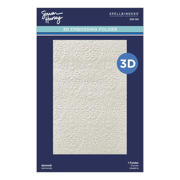 Damask 3D Embossing Folder | Simon Hurley's Spooktacular