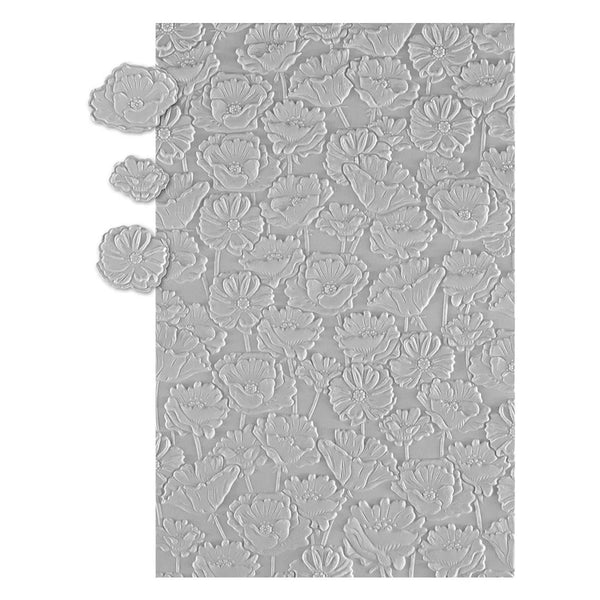 Field of Poppies 3D Emboss + Cut Folder | Graphic 45's Wonder of Oz