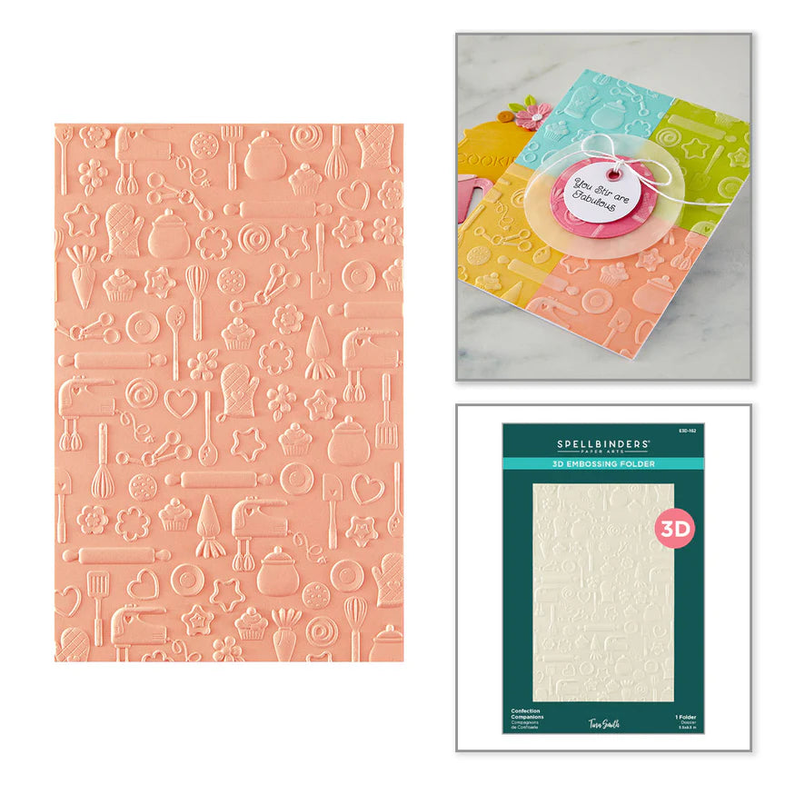 Confection Companions 3D Embossing Folder | Make It & Bake It