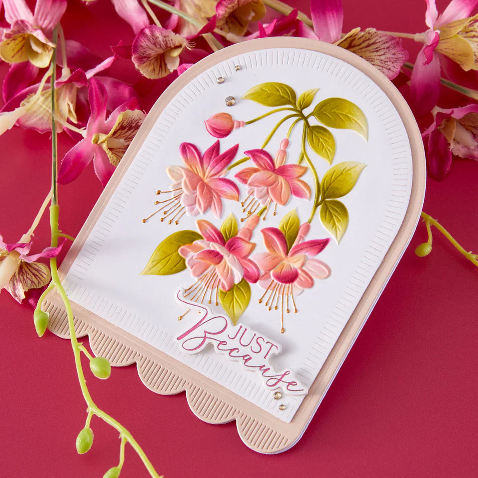 Magical Fuchsia 3D Embossing Folder | Alex Syberia Designs