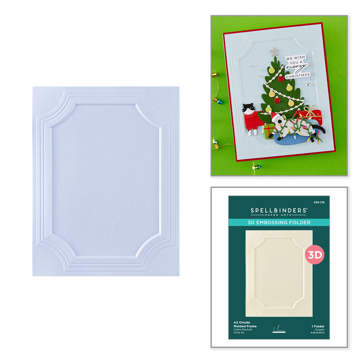 Ornate Molded Frame 3D A2 Embossing Folder | Yana Smakula {coming soon!}