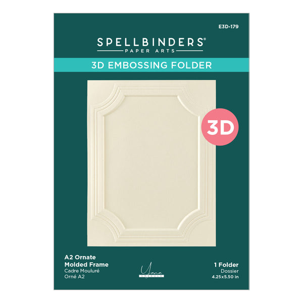 Ornate Molded Frame 3D A2 Embossing Folder | Yana Smakula {coming soon!}