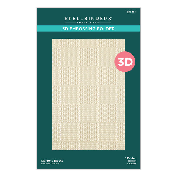 Diamond Blocks 3D Embossing Folder {coming soon!}
