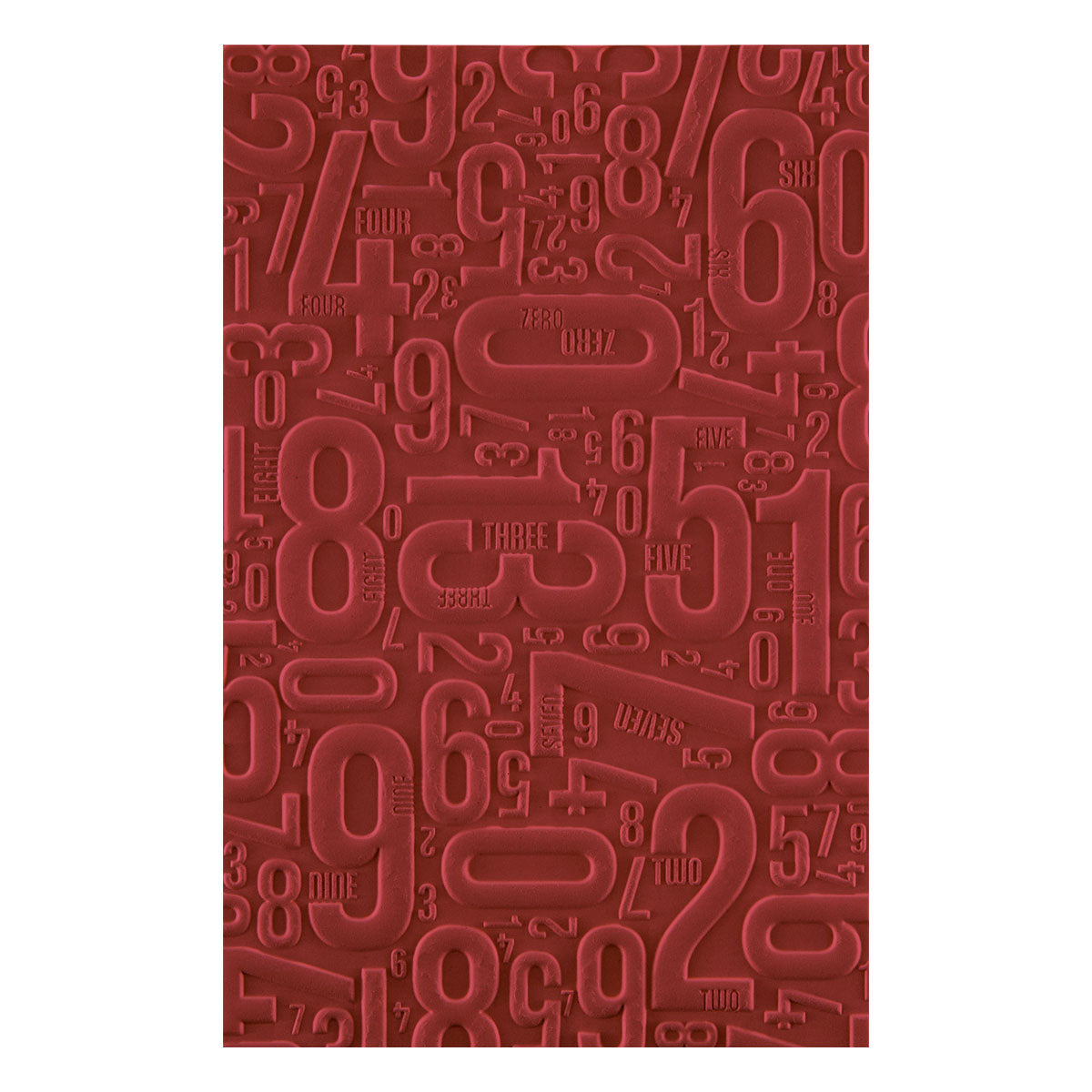 Number Field 3D Embossing Folder | Esther Glas {coming soon!}